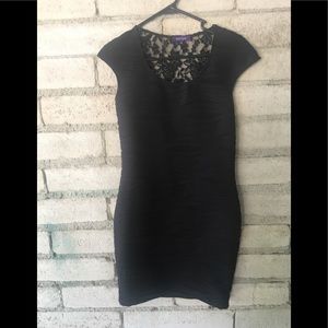 🟪 Lace body con dress